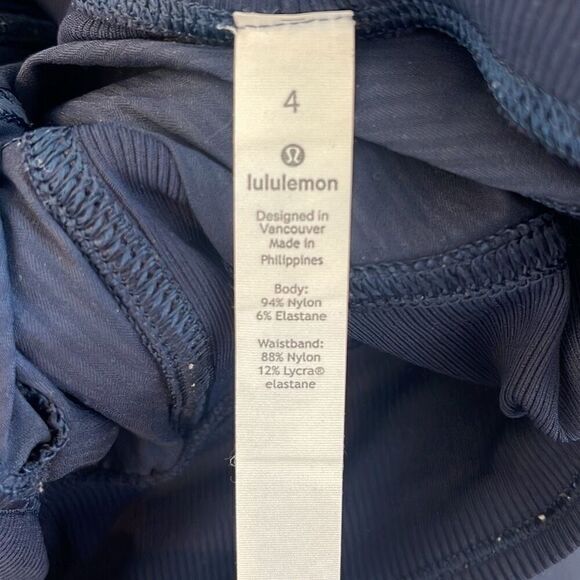 Lululemon Navy Blue Drawstrings Beyond the Studio Cropped Pants Size 4 - Picture 7 of 7